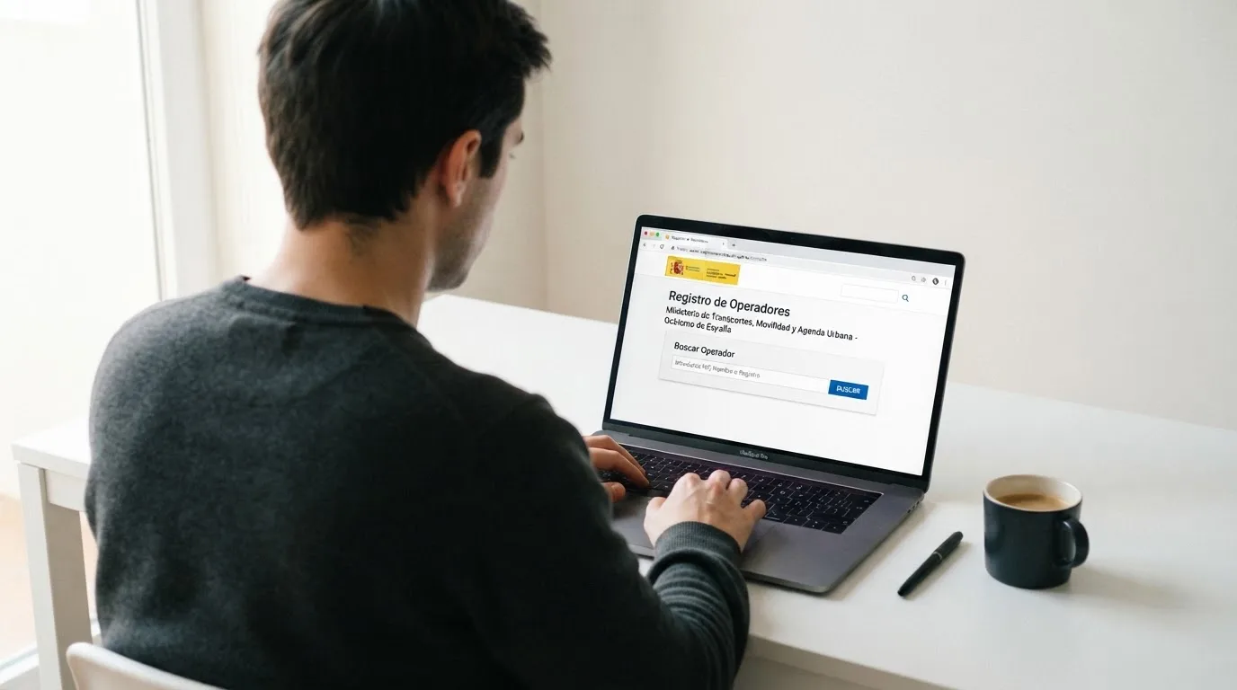 Captura parcial del registro público de operadores con licencia en la web de la DGOJ (ordenacionjuego.es), mostrando el listado de operadores autorizados con dominio .es
