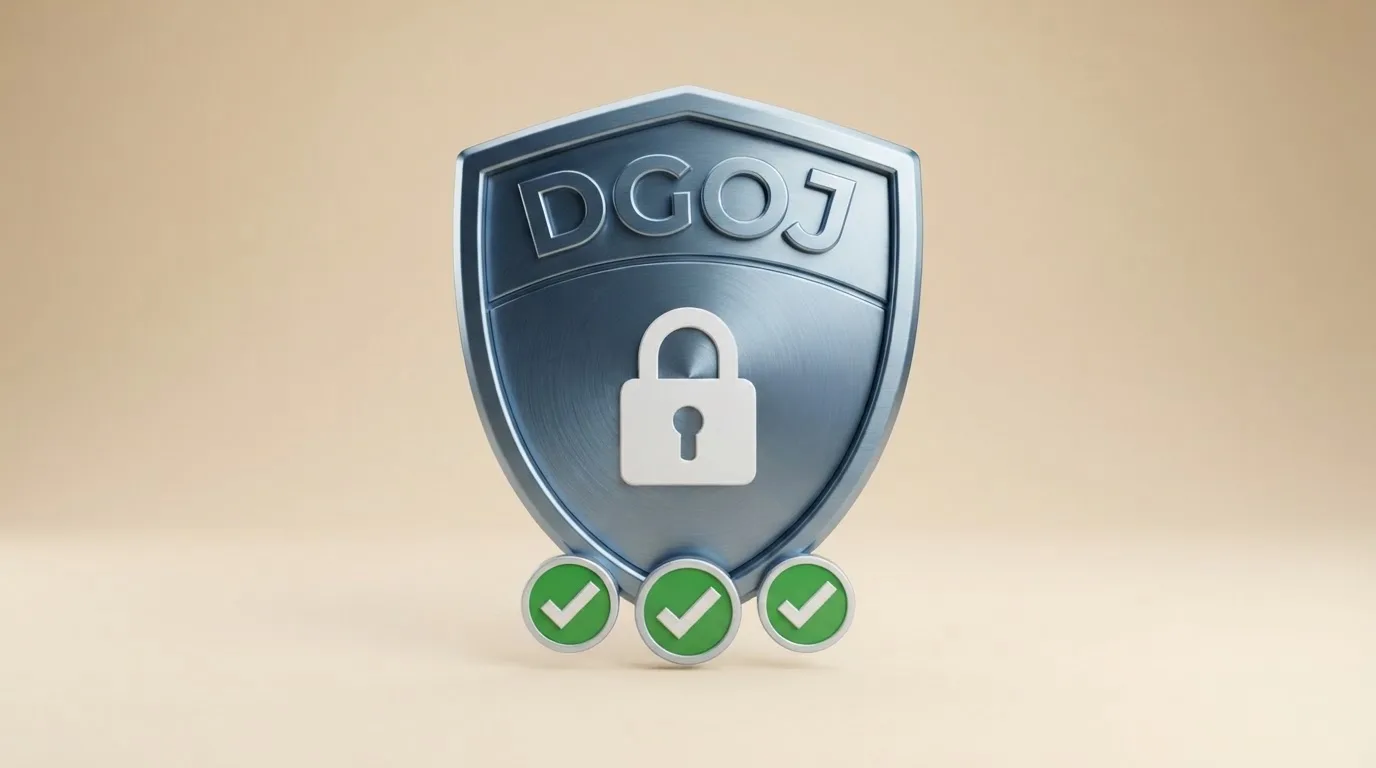 Sello oficial de la Dirección General de Ordenación del Juego junto al dominio .es y el icono de candado de seguridad